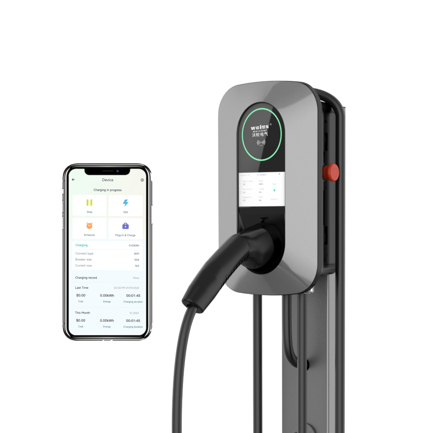 Wallbox Ev - 22kW AC 가정용 충전기 EV 월박스