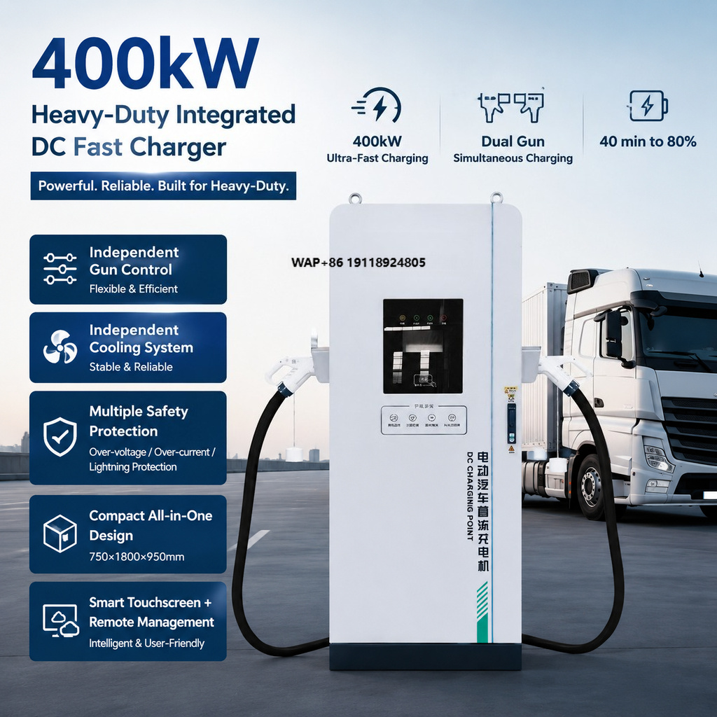 Ev Charger - 400kW 상업용 DC 전기차 충전기, 동적