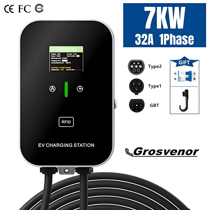 Wallbox Ev - 새로운 7KW 타입2 전기차 충전기 32A