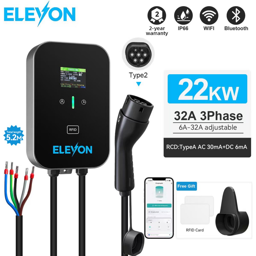 Wallbox Ev - ELEVON EV 충전소 22KW 타입2 전기차