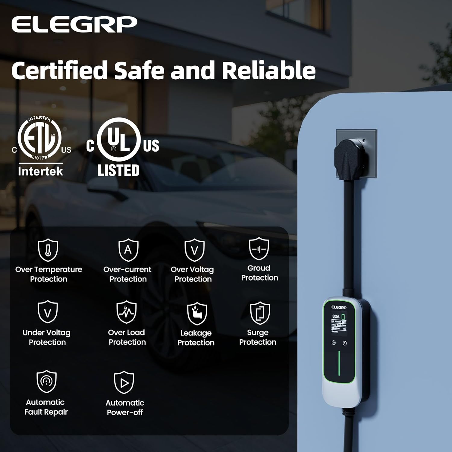 ELEGRP 32Amp 휴대용 전기 자동차 충전기, 모 - Portable Ev Charger 리뷰 및 가격