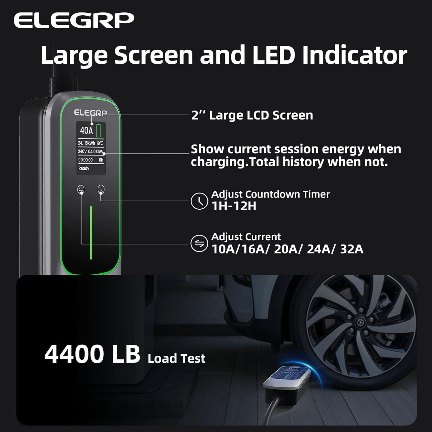 ELEGRP 32Amp 휴대용 전기 자동차 충전기, 모 - Portable Ev Charger 리뷰 및 가격