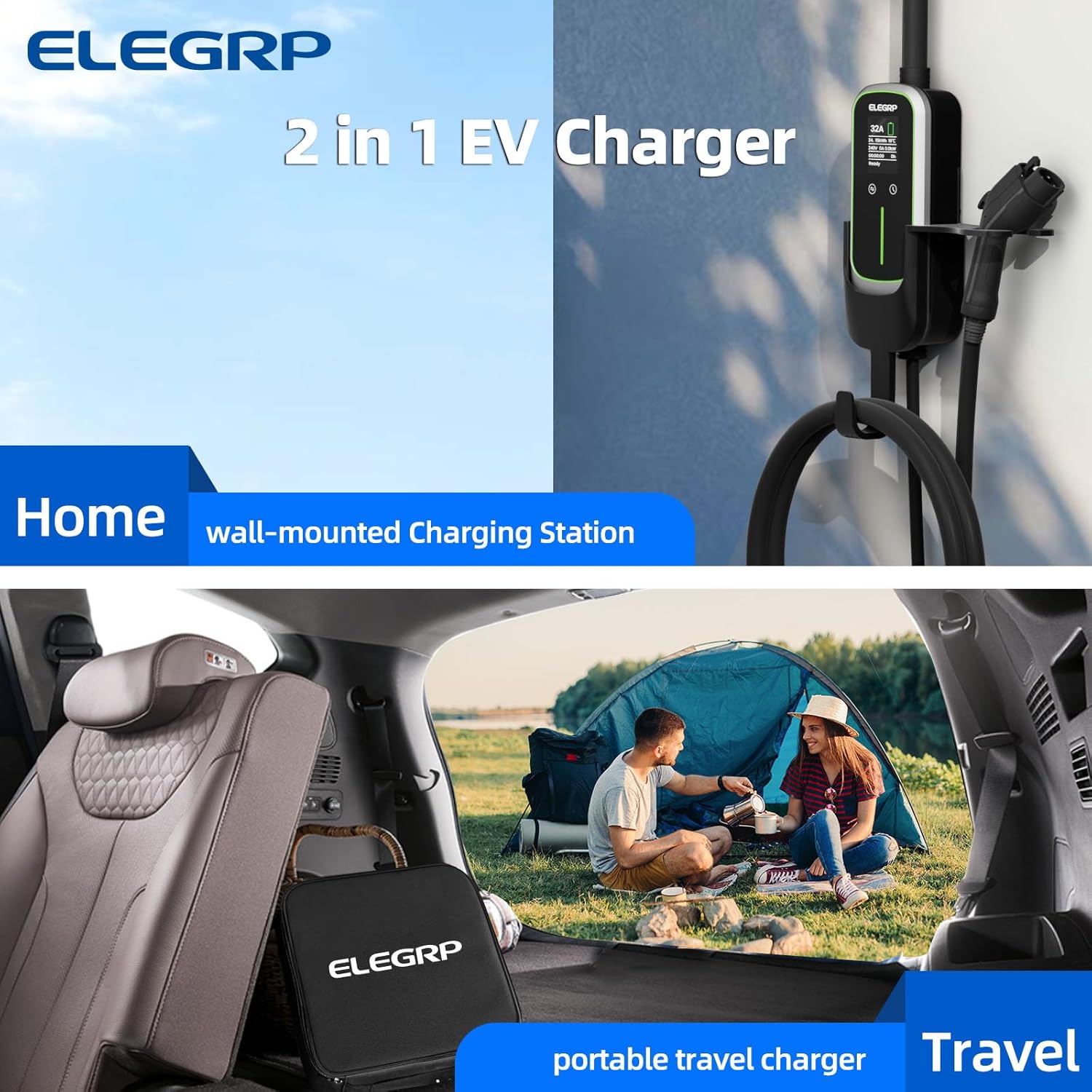 ELEGRP 32Amp 휴대용 전기 자동차 충전기, 모 - Portable Ev Charger 리뷰 및 가격