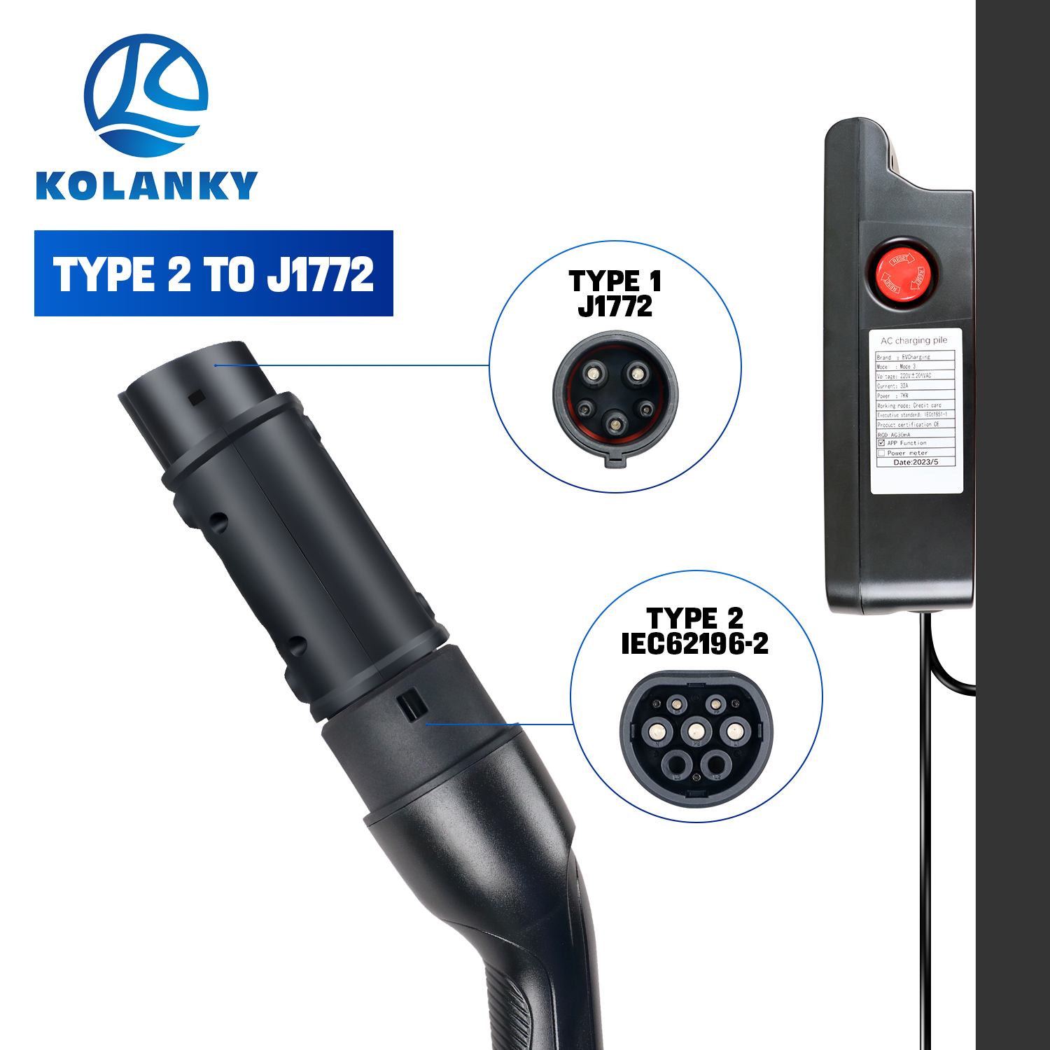 GOODCELL IEC 62196 타입 2 - 타입 1 - Ev Charger Adapter 리뷰 및 가격