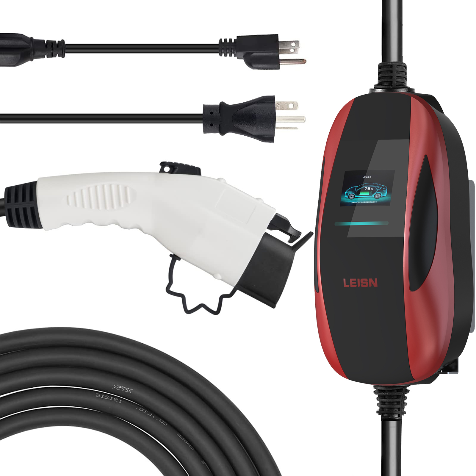 22KW 32A 휴대용 전기차 비상 충전기 벽걸이형 충 - Portable Ev Charger 리뷰 및 가격