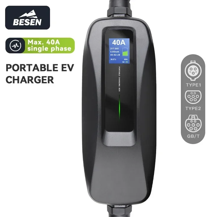 BESEN 8.8kW 휴대용 타입 1 EV 충전기 단상 - Portable Ev Charger 리뷰 및 가격
