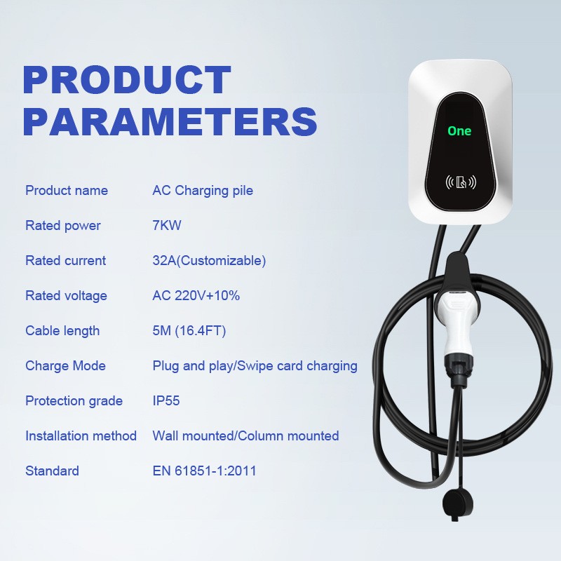 유럽 표준 7kW 타입 2 EV 충전기 카드 리더기 투 - Ev Charger 리뷰 및 가격