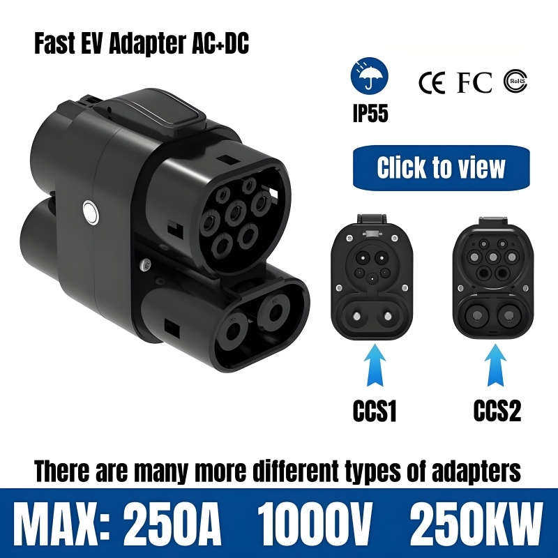 EV 충전 어댑터 250A 250KW 다양한 모델 사용 - Ccs2 To Ccs1 Fast Charge Adapter 250Kw 리뷰 및 가격