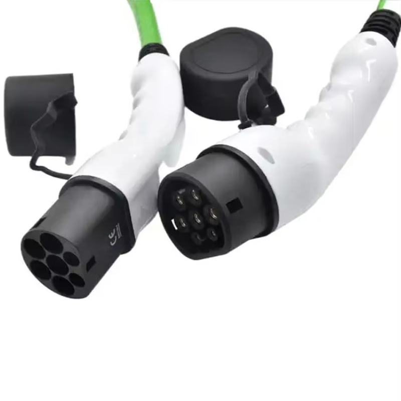 IEC 62196 32A 단상 나선형 녹색 케이블 충전 - Ev Charging Cable 리뷰 및 가격