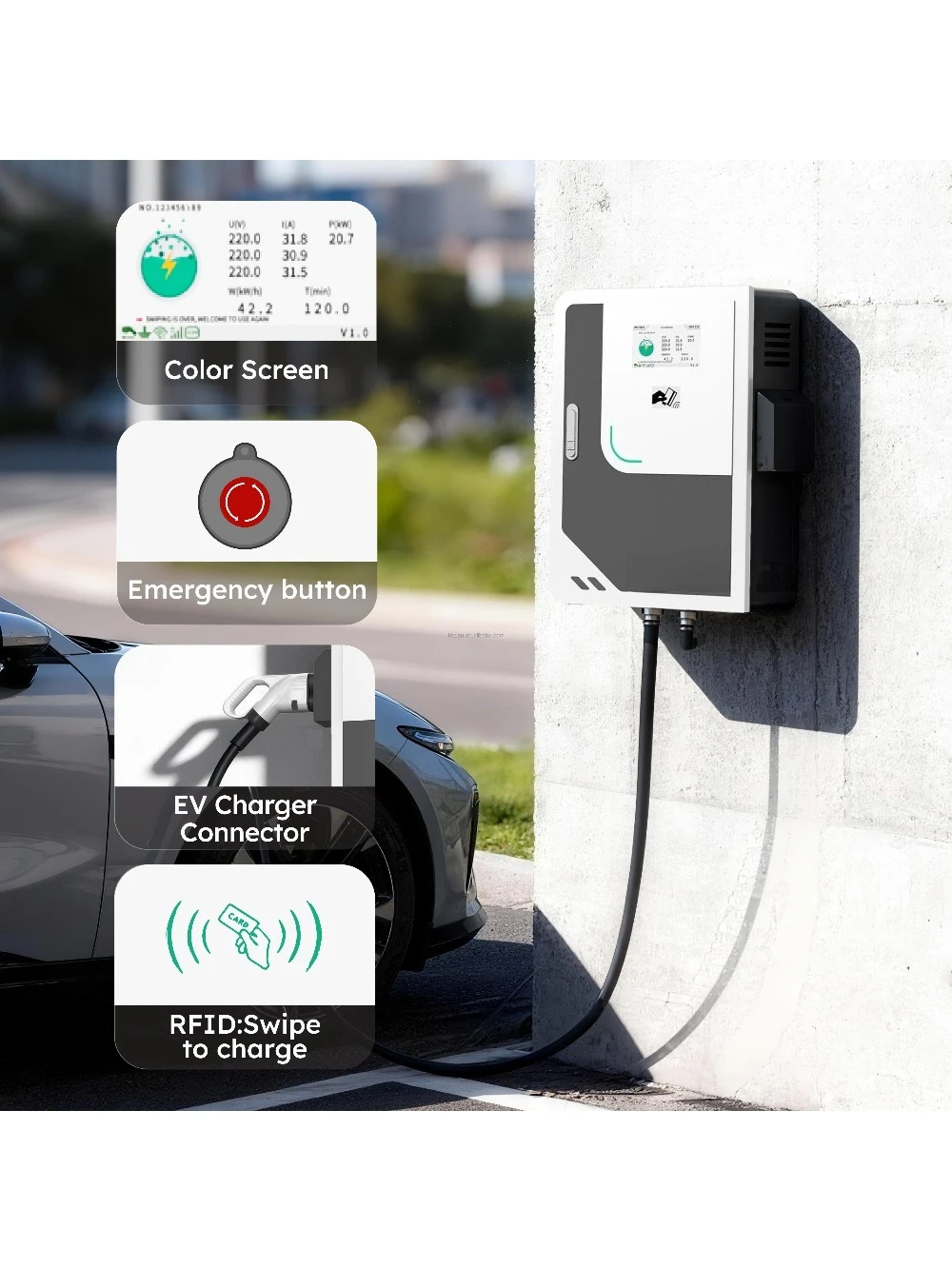 고성능 EVSE 30kW 40kW 60kW DC EV  - Ev Charging Pile 리뷰 및 가격