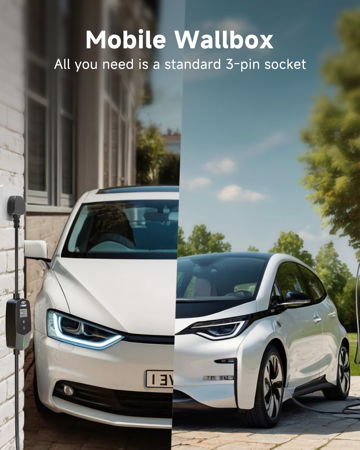 EVDANCE 휴대용 EV 충전기 타입 2 영국 플러그 - Home Ev Charger 리뷰 및 가격