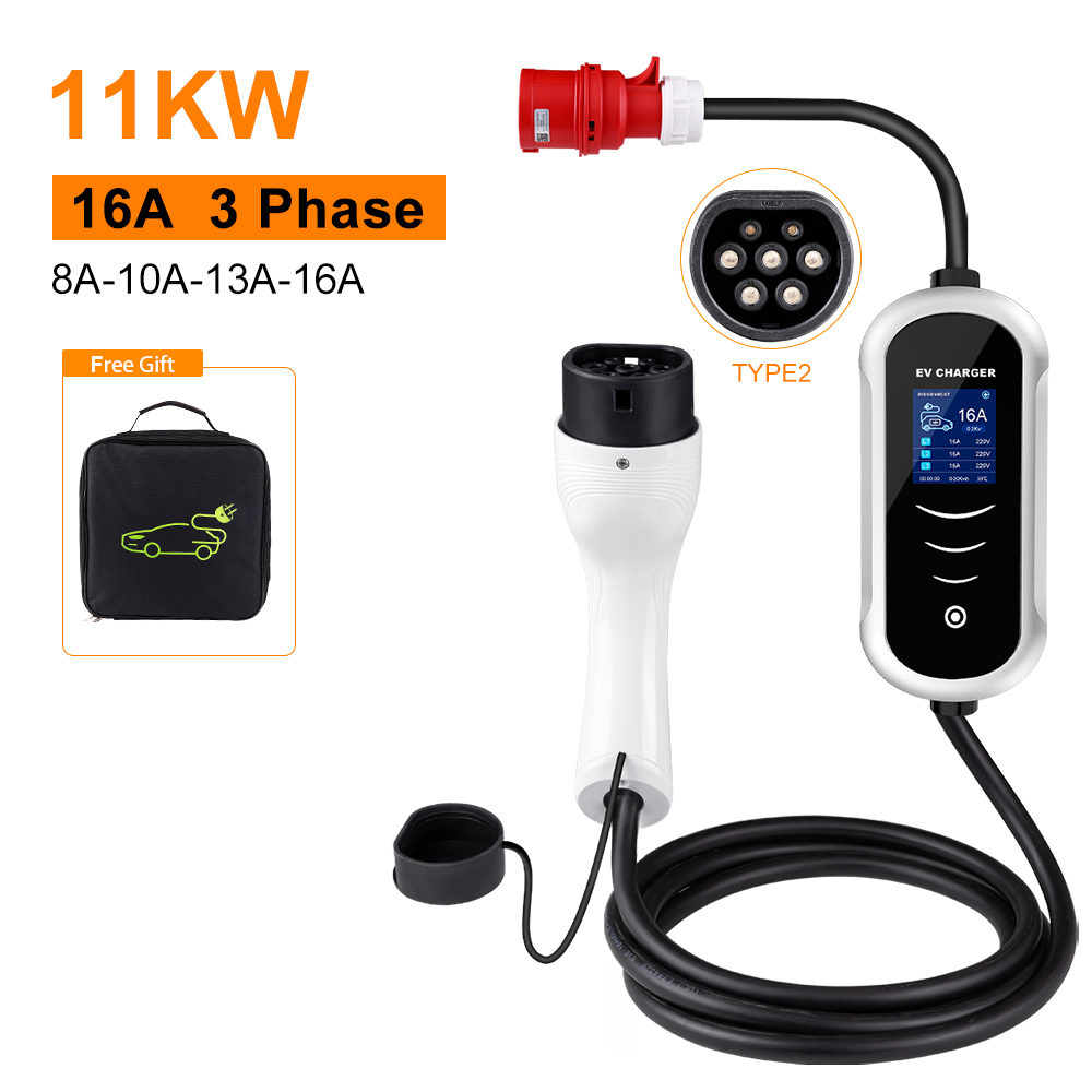 IPENGEN 유형 2 휴대용 EV 충전기 7KW 32 - Portable Ev Charger 32A Type 2 Cee Plug 리뷰 및 가격