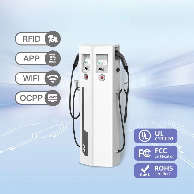 IP65 OCPP CE 인증 플로어형 충전소 64A 2 - Ev Charger 리뷰 및 가격