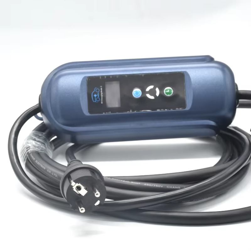 휴대용 전기차 블루 컨트롤 박스 단상 16A 타입 2  - Portable Ev Charger 리뷰 및 가격