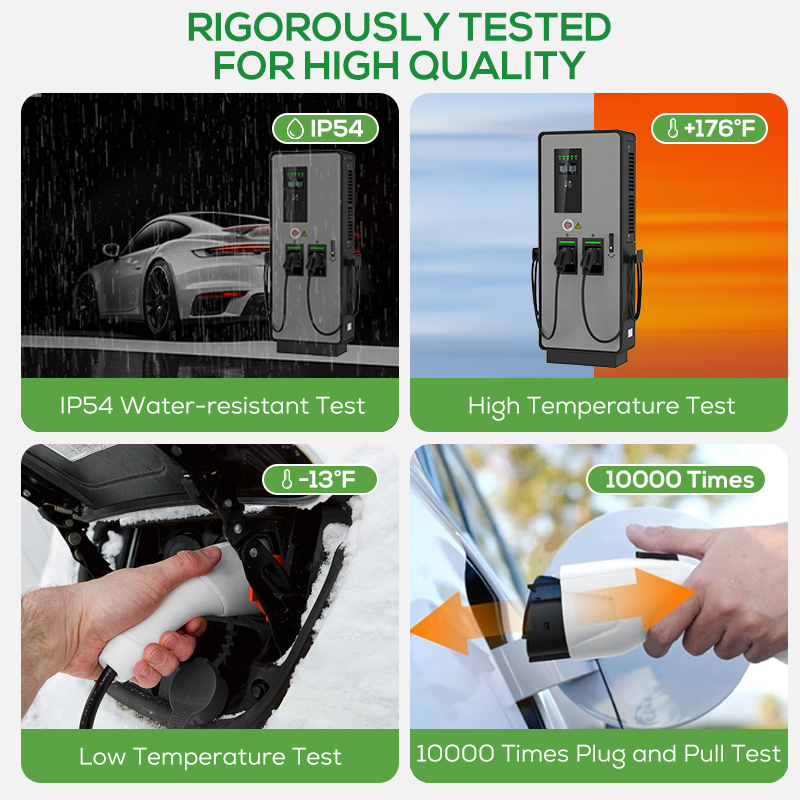 듀얼 DC 전기차 충전기 40kW 80kW CCS2 D - Ev Charging Pile 리뷰 및 가격